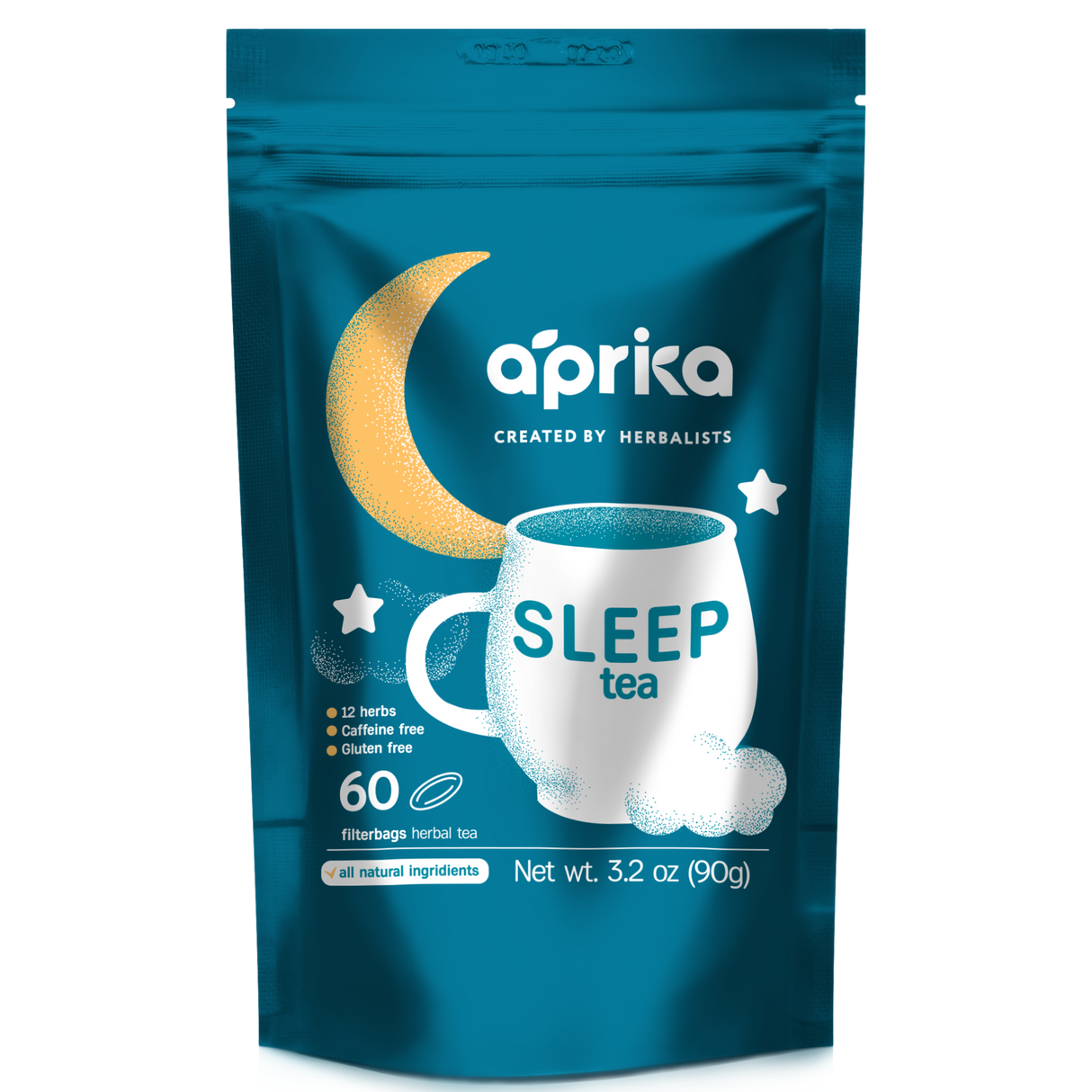 Herbal Sleep Tea With Sleep Guide, 60 Bags from Aprika Life