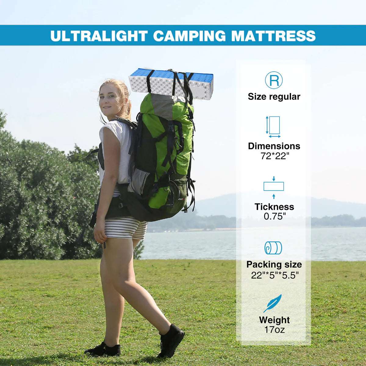Closed Cell Foam Camping Sleeping Pad From Redcamp