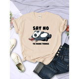 Say No To Doing Thing Sleeping Panda  T-Shirts From Kawaii Stop