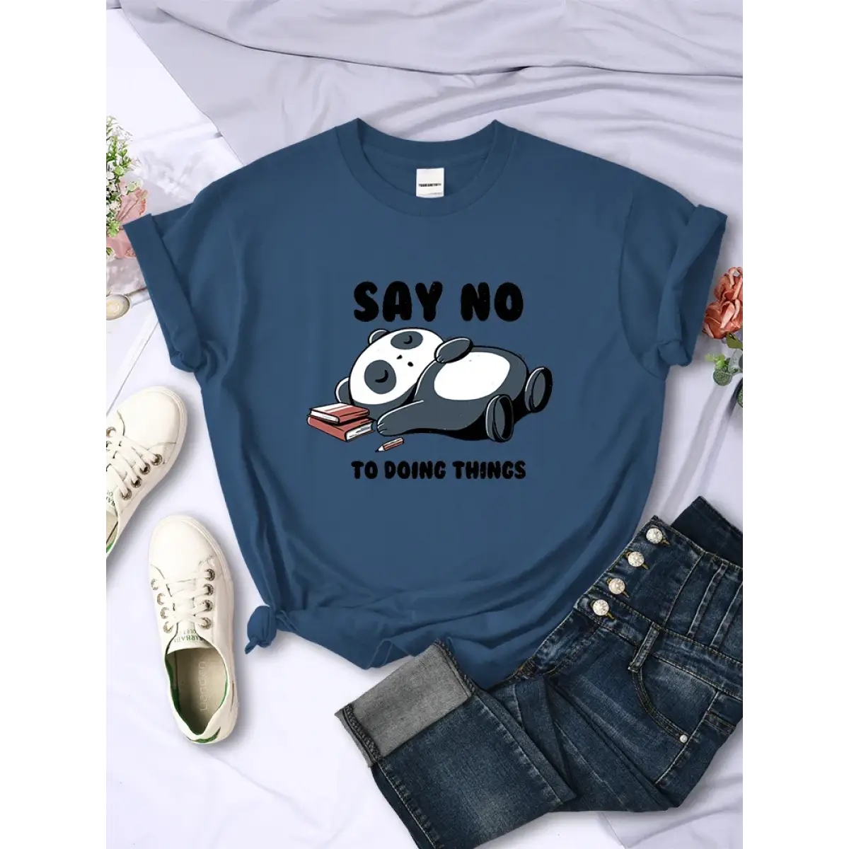 Say No To Doing Thing Sleeping Panda  T-Shirts From Kawaii Stop