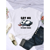 Say No To Doing Thing Sleeping Panda  T-Shirts From Kawaii Stop