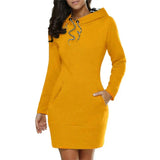 Casual Sweater Dress - Slim Fit Long Sleeve Pullover Sweatshirt From Kawaii Stop