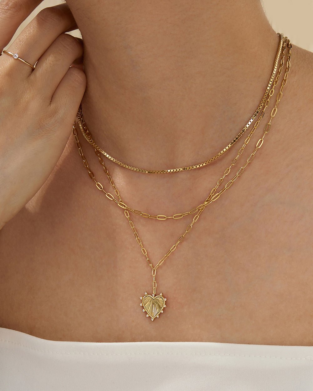 SLOAN HEART NECKLACE From Shop Cupcakes and Cashmere
