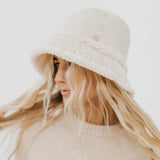Slope Style Quilted Fur Trim Bucket Hat from Pretty Simple