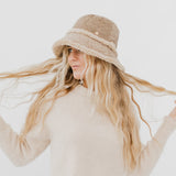 Slope Style Quilted Fur Trim Bucket Hat from Pretty Simple