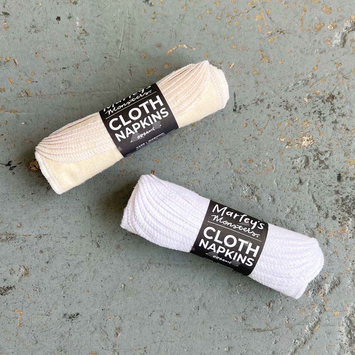 Small Cloth Napkins: Organic 12-Pack from Marley's Monsters