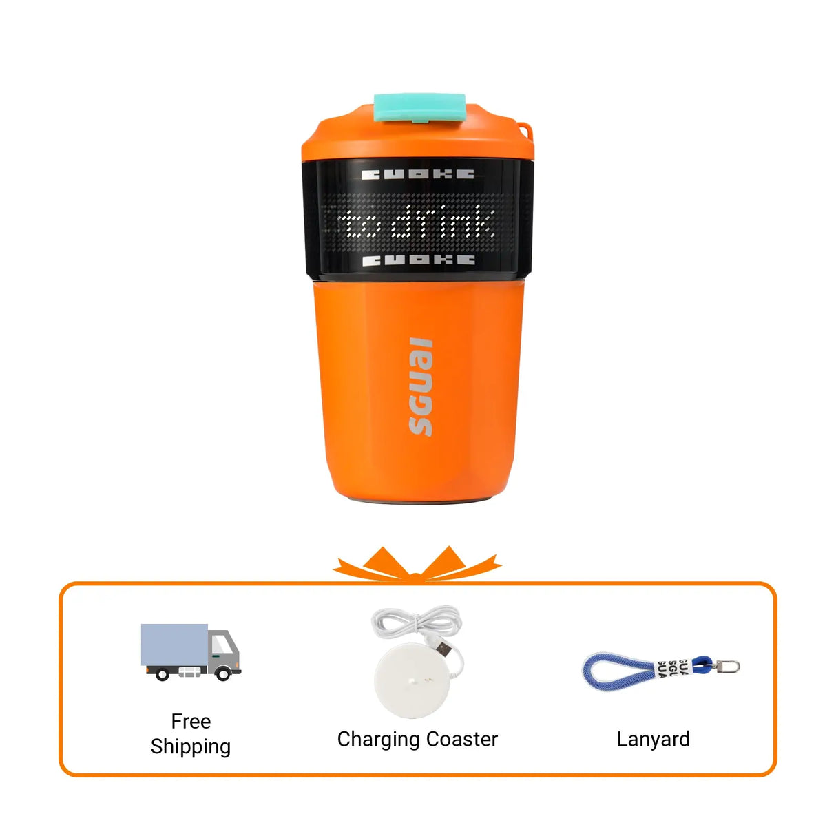 Custom Smart Reusable Insulated Iced Coffee Cup from Cool Gadget