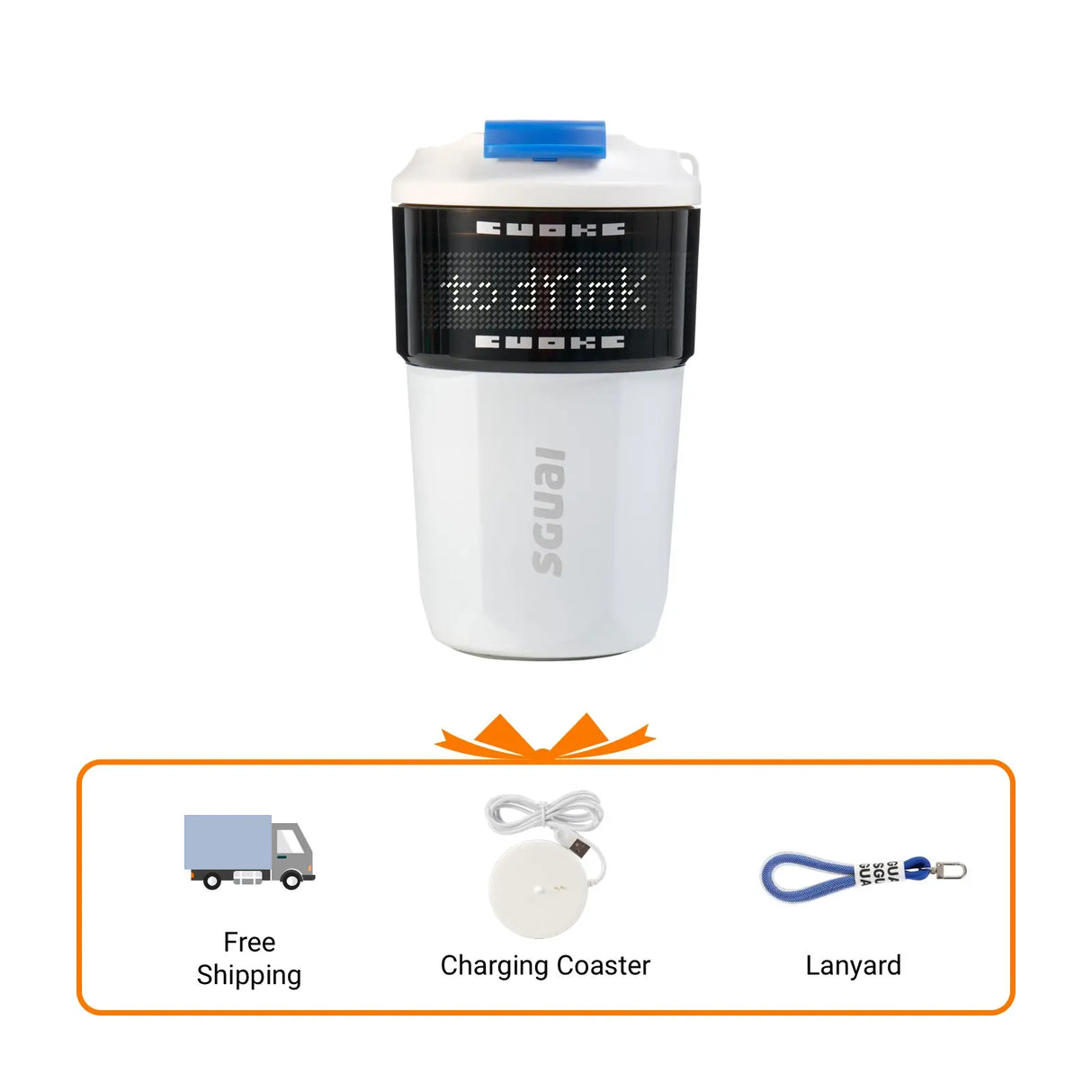 Custom Smart Reusable Insulated Iced Coffee Cup from Cool Gadget