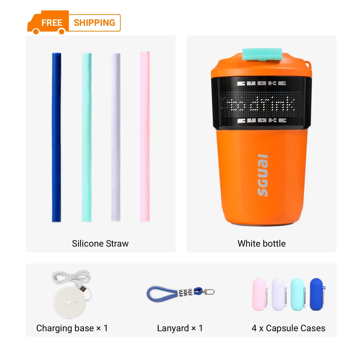 Custom Smart Reusable Insulated Iced Coffee Cup from Cool Gadget