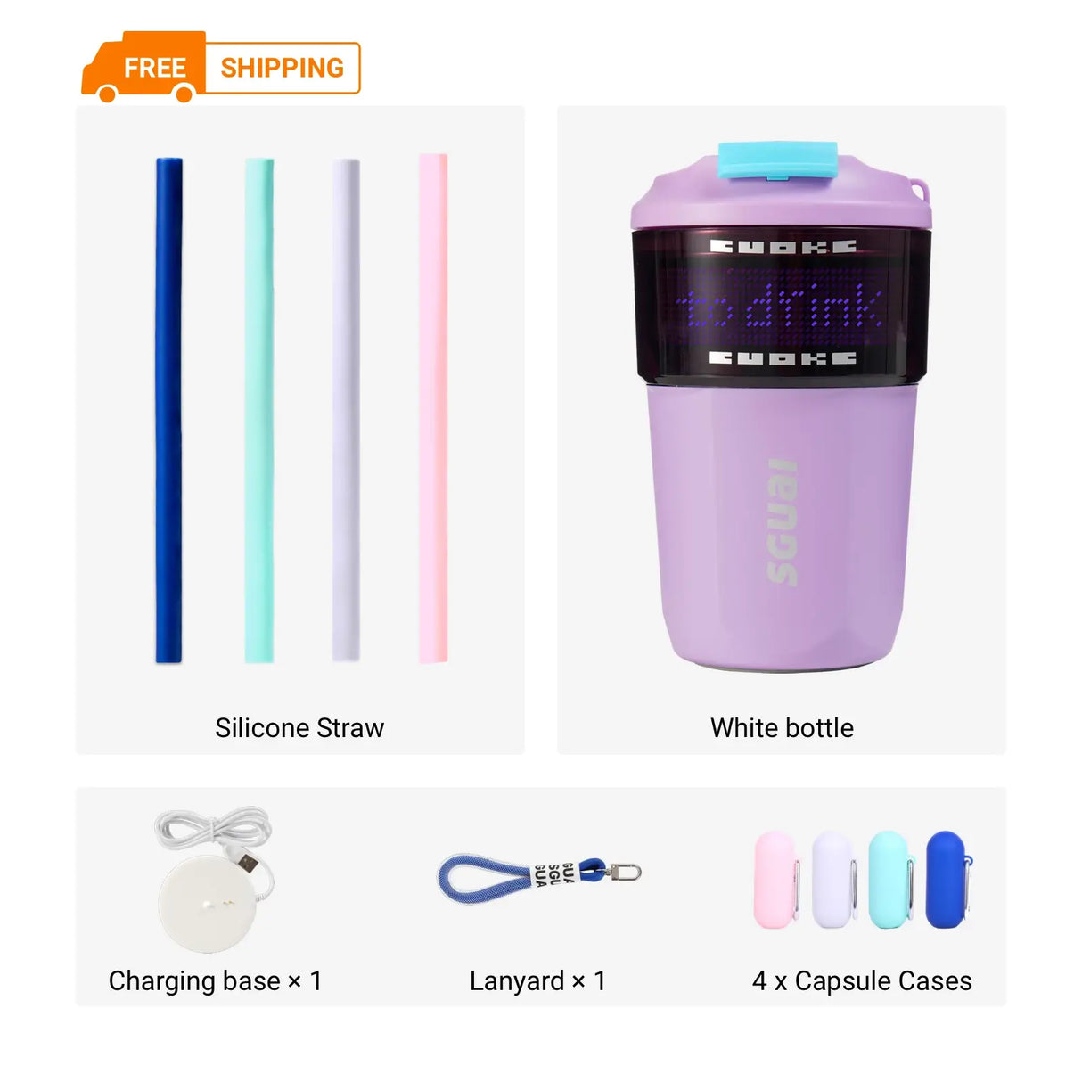 Custom Smart Reusable Insulated Iced Coffee Cup from Cool Gadget