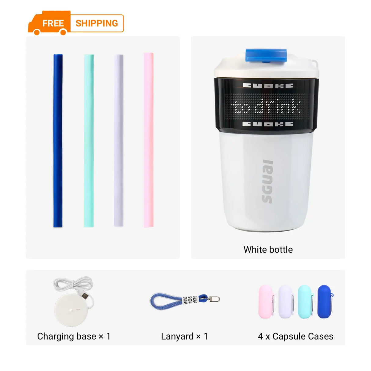 Custom Smart Reusable Insulated Iced Coffee Cup from Cool Gadget
