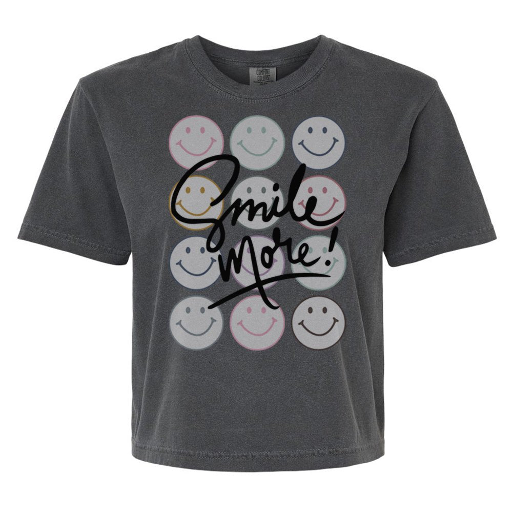 'Smile More' Boxy T-Shirt from United Monograms