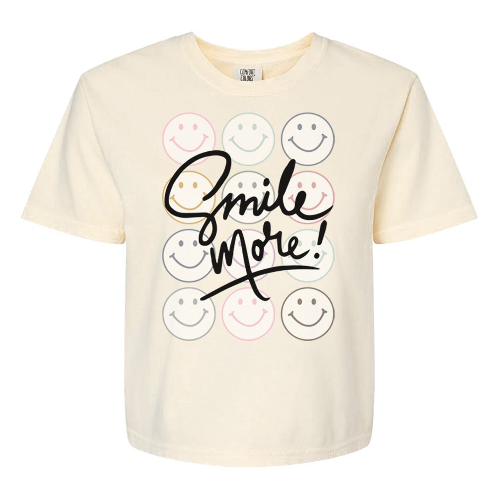 'Smile More' Boxy T-Shirt from United Monograms