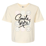 'Smile More' Boxy T-Shirt from United Monograms