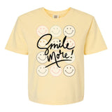 'Smile More' Boxy T-Shirt from United Monograms