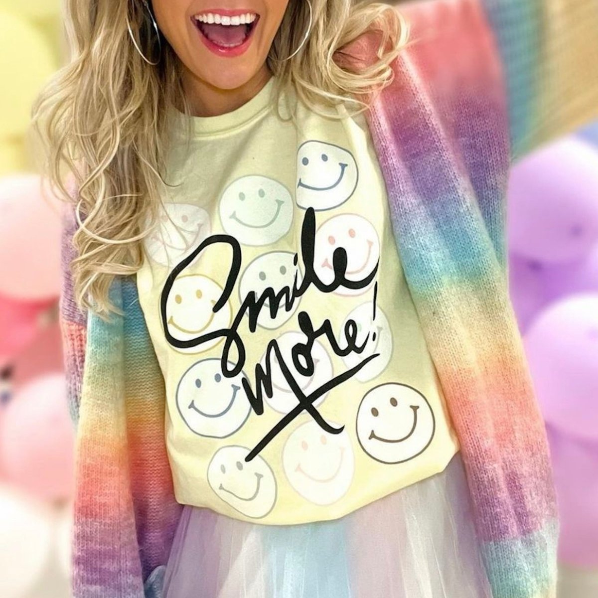 'Smile More' T-Shirt from United Monograms