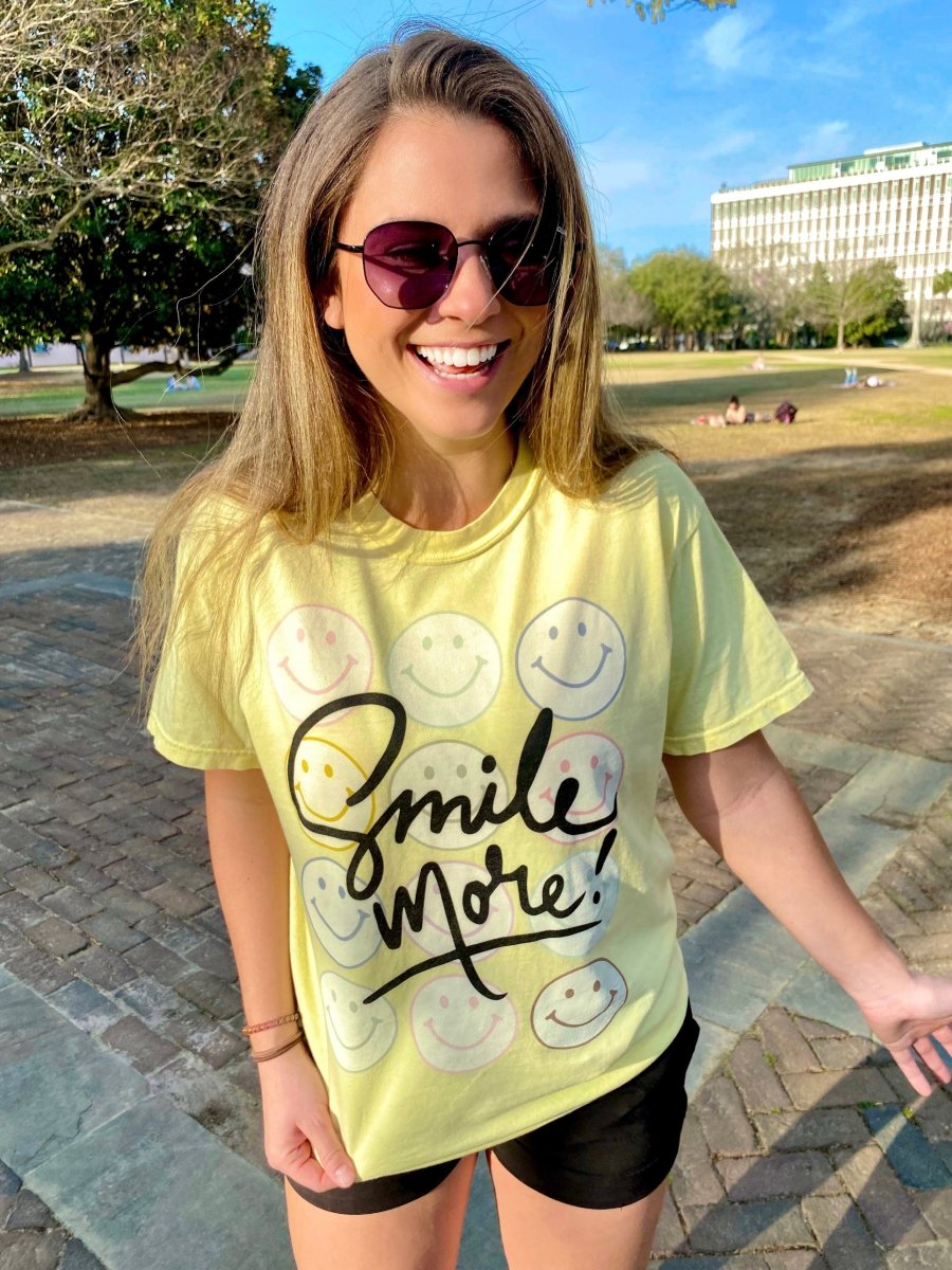 'Smile More' T-Shirt from United Monograms