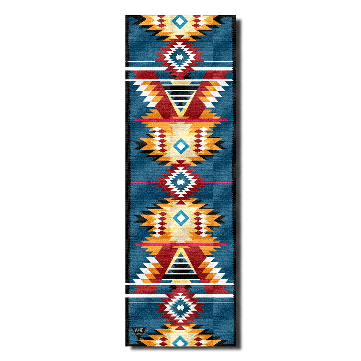 Yoga Mat | 6mm Thick | Multi Color Striped | Non-Slip | Eco Friendly | Yune Yoga | Snake River from Yune Yoga