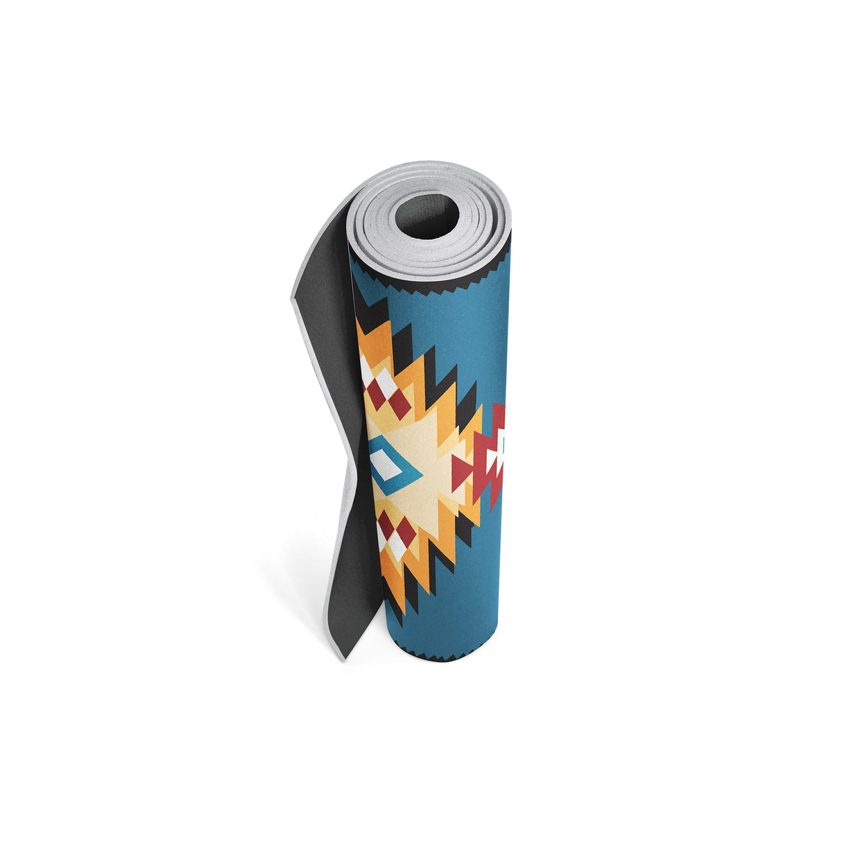 Yoga Mat | 6mm Thick | Multi Color Striped | Non-Slip | Eco Friendly | Yune Yoga | Snake River from Yune Yoga