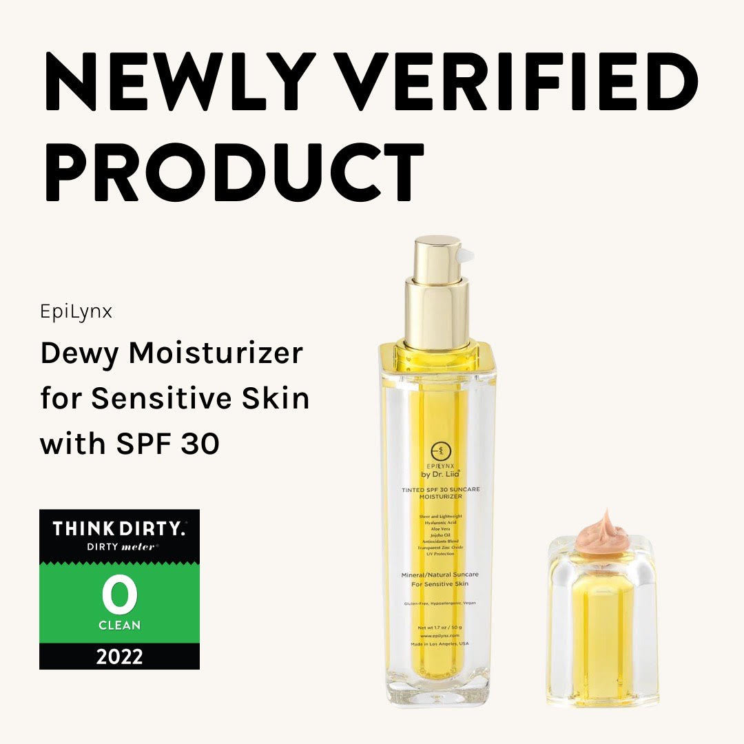 Tinted, Dewy Moisturizer for Sensitive Skin & Suncare with SPF 30 from Epilynx Skincare and Cosmetics