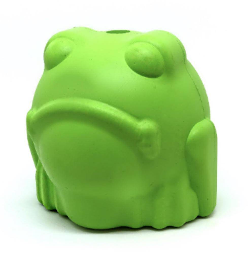 Bull Frog Durable Rubber Chew Toy & Treat Dispenser - Large From SodaPup