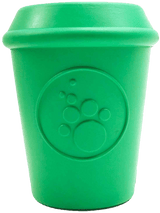Coffee Cup Durable Rubber Chew Toy and Treat Dispenser From SodaPup