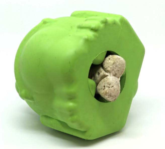 Bull Frog Durable Rubber Chew Toy & Treat Dispenser - Large From SodaPup