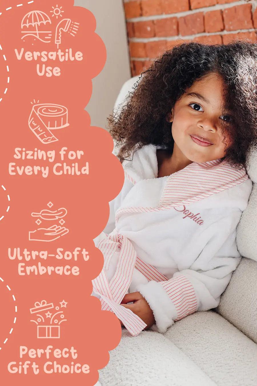 Premier Plush Bathrobe for Kids From Lotus Linen