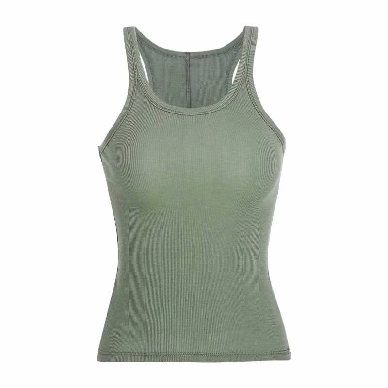 Solid Ribbed Tank Top From Kawaii Stop