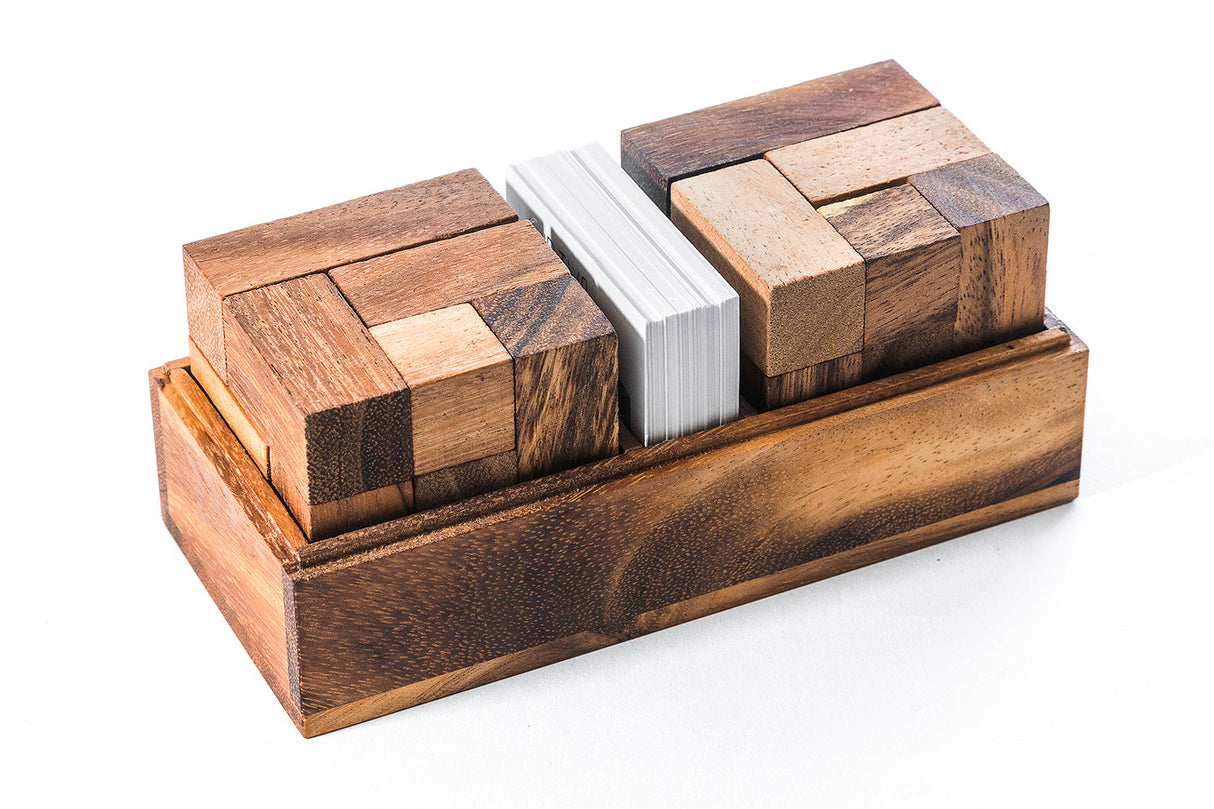 Soma Cube Puzzle - two sets with 50 challenge cards from Kubiya Games