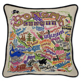 Sonoma County, CA Hand-Embroidered Pillow from Quirks!