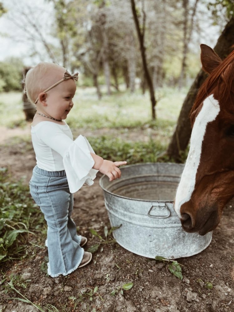 Sophie Denim Bell Bottoms - Light Wash from Bailey's Blossoms