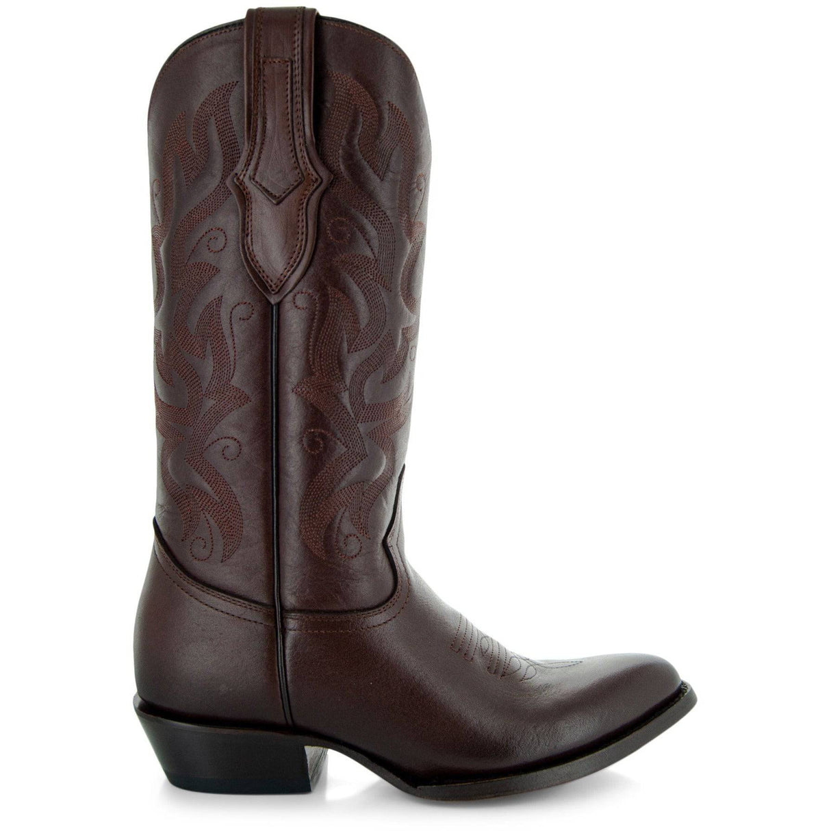 Cowboy Dress Boots | Mens Classic Round-Toe Boots (H7001-Brown) from Soto Boots