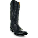 Men's Black Ostrich Print Cowboy Boots (H7002) from Soto Boots