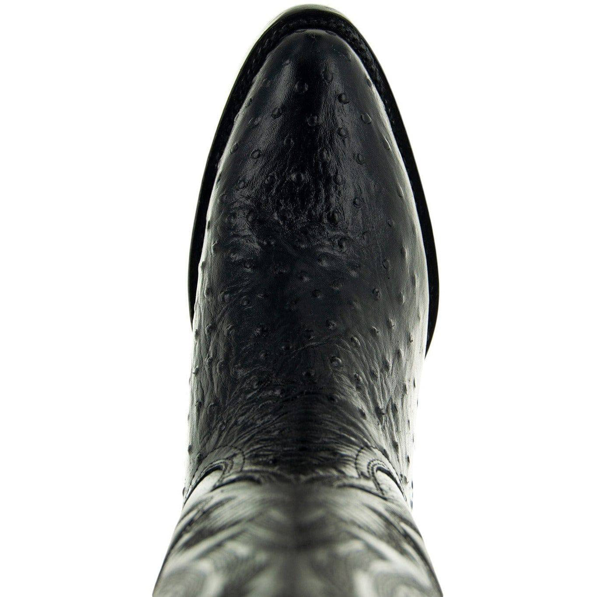 Men's Black Ostrich Print Cowboy Boots (H7002) from Soto Boots