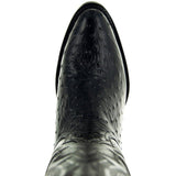 Men's Black Ostrich Print Cowboy Boots (H7002) from Soto Boots