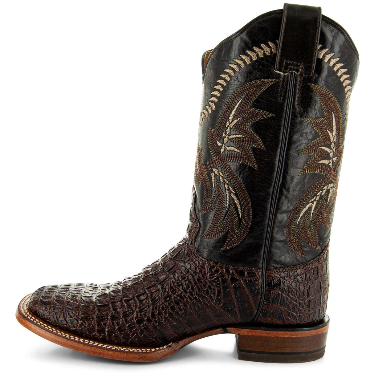 Brown Caiman Belly Print Men's Cowboy Boots H4001 from Soto Boots