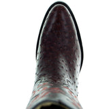Men's  Brown Ostrich Print Cowboy Boots (H7002) from Soto Boots