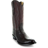 Men's  Brown Ostrich Print Cowboy Boots (H7002) from Soto Boots