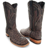 Soto Boots Mens Out of the Wild Brown Ostrich Print Boots H50031 from Soto Boots
