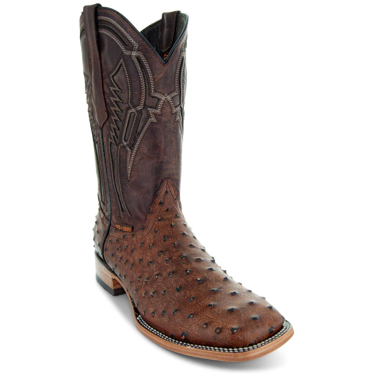 Soto Boots Mens Out of the Wild Cognac Ostrich Print Boots H50031 from Soto Boots