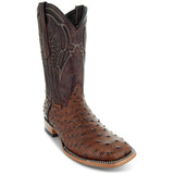 Soto Boots Mens Out of the Wild Cognac Ostrich Print Boots H50031 from Soto Boots