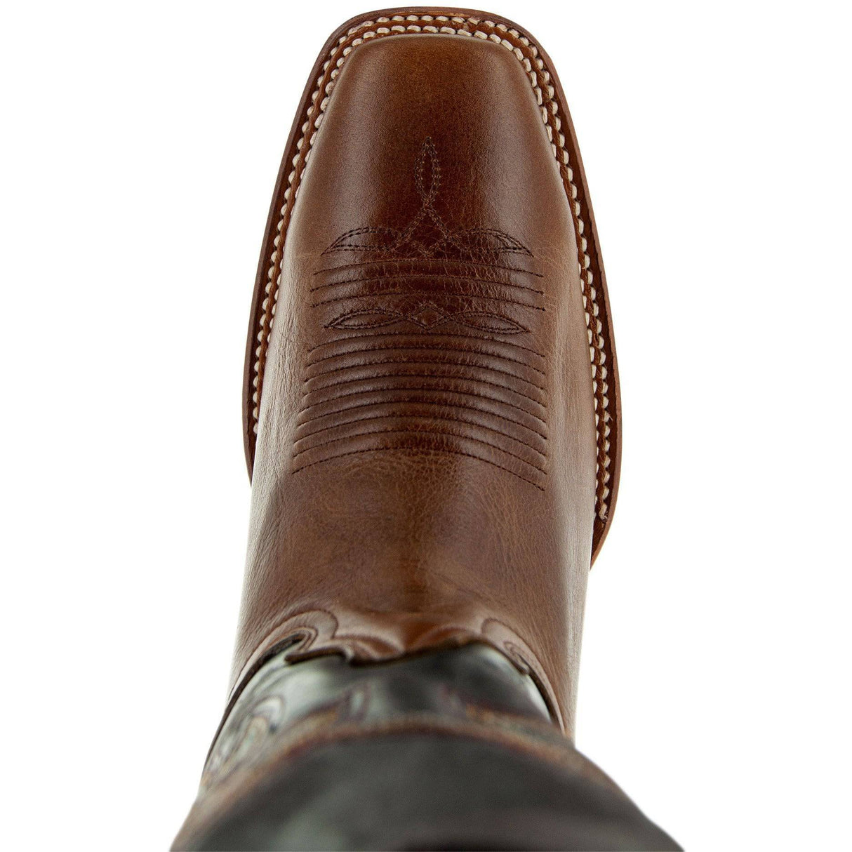 Miel Square Toe Leather Cowboy Boots H4002 from Soto Boots