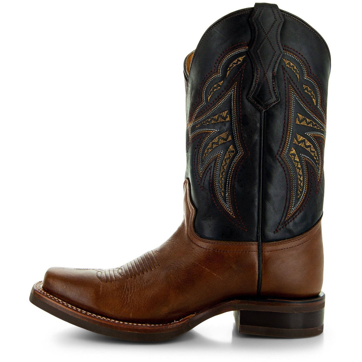 Miel Square Toe Leather Cowboy Boots H4002 from Soto Boots