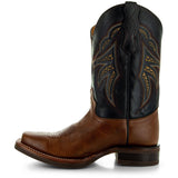 Miel Square Toe Leather Cowboy Boots H4002 from Soto Boots