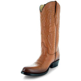 Cowboy Dress Boots | Mens Classic Round-Toe Boots (H7001-Tan) from Soto Boots