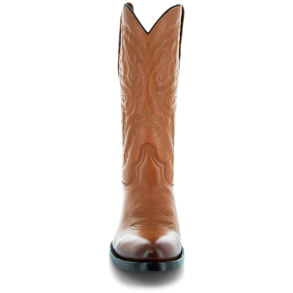 Cowboy Dress Boots | Mens Classic Round-Toe Boots (H7001-Tan) from Soto Boots