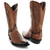Men's Snip Toe Cowboy Boots Tan (H50030) | from Soto Boots