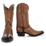 Men's Snip Toe Cowboy Boots Tan (H50030) | from Soto Boots