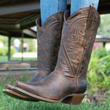Cheyenne Cowgirl Boots | Women's Snipped Toe Leather Boots (M50041) from Soto Boots